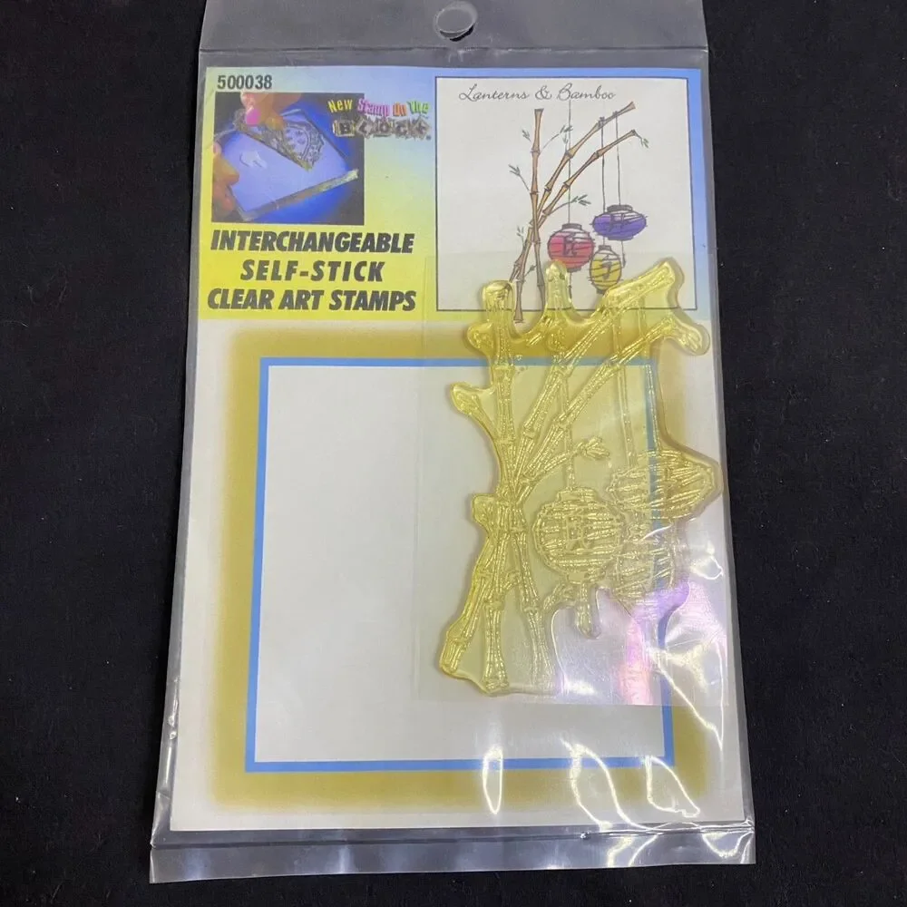 #6952 CLEAR ART SELF STICK STAMPS CHINESE ASIAN LANTERNS